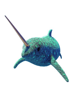 Enigmatic Narwhal Geometric Patterns Vinyl Car Decal Sticker – Waterproof & UV-Resistant 4.0"