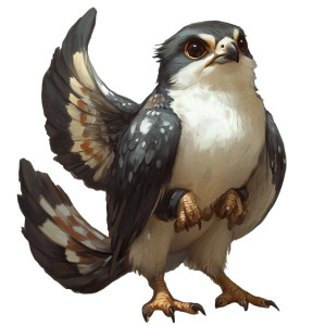 Ermine Falcon Squirrel Tail Vinyl Car Decal Sticker – Waterproof & UV-Resistant 4.0"