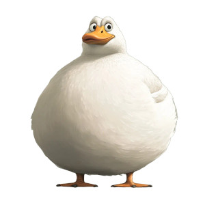 Fat Cartoon Goose Vinyl Car Decal Sticker – Waterproof & UV-Resistant 4.0" Fat Cartoon Goose Vinyl Car Decal Sticker – Waterproof & UV-Resistant 4.0"