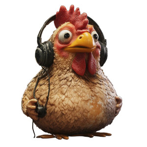 Fat Chicken Headset Vinyl Car Decal Sticker – Waterproof & UV-Resistant 4.0" Fat Chicken Headset Vinyl Car Decal Sticker – Waterproof & UV-Resistant 4.0"