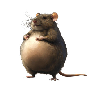 Fat Rat Belly Vinyl Car Decal Sticker – Waterproof & UV-Resistant 4.0" Fat Rat Belly Vinyl Car Decal Sticker – Waterproof & UV-Resistant 4.0"