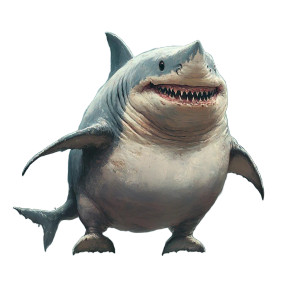 Fat Shark Legs Vinyl Car Decal Sticker – Waterproof & UV-Resistant 4.0"