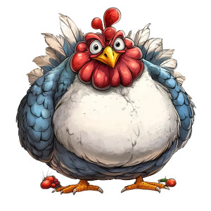 Fat Turkey Caricature Vinyl Car Decal Sticker – Waterproof & UV-Resistant 4.0" Fat Turkey Caricature Vinyl Car Decal Sticker – Waterproof & UV-Resistant 4.0"