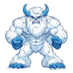 Flexing Yeti Tee Design Vinyl Car Decal Sticker – Waterproof & UV-Resistant 4.0"