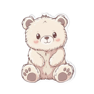 Fluffy Bear Sticker Vinyl Car Decal Sticker – Waterproof & UV-Resistant 4.0" Fluffy Bear Sticker Vinyl Car Decal Sticker – Waterproof & UV-Resistant 4.0"