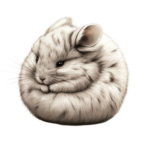Fluffy Chinchilla Ball Vinyl Car Decal Sticker – Waterproof & UV-Resistant 4.0" Fluffy Chinchilla Ball Vinyl Car Decal Sticker – Waterproof & UV-Resistant 4.0"