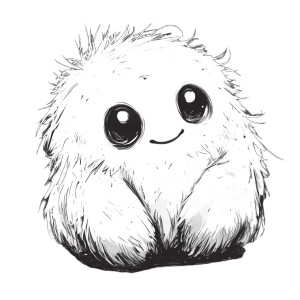 Fluffy Monster Outline Vinyl Car Decal Sticker – Waterproof & UV-Resistant 4.0" Fluffy Monster Outline Vinyl Car Decal Sticker – Waterproof & UV-Resistant 4.0"