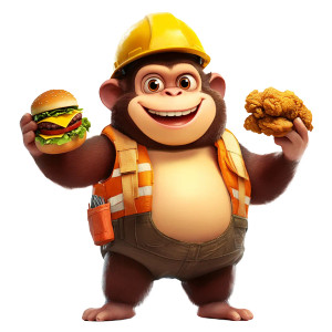 Funny Fat Monkey Pixar Vinyl Car Decal Sticker – Waterproof & UV-Resistant 4.0" Funny Fat Monkey Pixar Vinyl Car Decal Sticker – Waterproof & UV-Resistant 4.0"