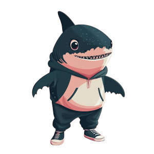 Funny Female Shark Hug Vinyl Car Decal Sticker – Waterproof & UV-Resistant 4.0" Funny Female Shark Hug Vinyl Car Decal Sticker – Waterproof & UV-Resistant 4.0"