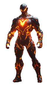 Futuristic Charmander Mecha Vinyl Car Decal Sticker – Waterproof & UV-Resistant 4.85"