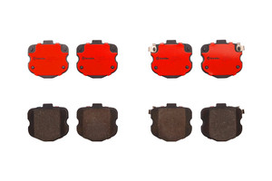 Brembo Ceramic Brake Pad Set | Fits Various 2009-2013 Chevrolet Corvette | Low Dust, Premium Stainless-Steel Hardware, OE Equivalent, Quiet Braking