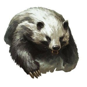 Giant Lazy Badger Vinyl Car Decal Sticker – Waterproof & UV-Resistant 4.0"