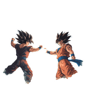Goku Versus Goku Kamehamehah Vinyl Car Decal Sticker – Waterproof & UV-Resistant 4.0"