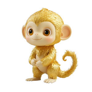 Golden Monkey Collectible Vinyl Car Decal Sticker – Waterproof & UV-Resistant 4.0"