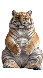 Golden Tiger Cub Bathtub Vinyl Car Decal Sticker – Waterproof & UV-Resistant 4.0"