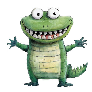 Googly Eyed Alligator Grin Vinyl Car Decal Sticker – Waterproof & UV-Resistant 4.0"