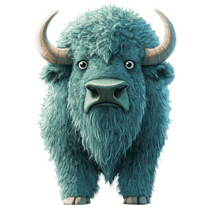 Green Bison Dr Seuss Vinyl Car Decal Sticker – Waterproof & UV-Resistant 4.0"