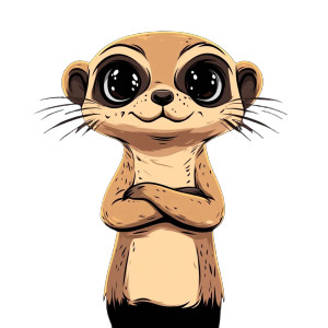 Grumpy Meerkat Shirt Vinyl Car Decal Sticker – Waterproof & UV-Resistant 4.0"