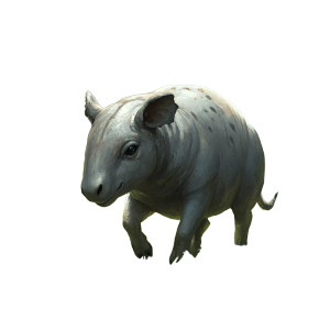 Hairless Tapir Fantasy Landscape Vinyl Car Decal Sticker – Waterproof & UV-Resistant 4.0"