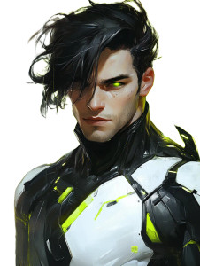 Handsome Black Haired Man Cyberpunk Vinyl Car Decal Sticker – Waterproof & UV-Resistant 4.0" Handsome Black Haired Man Cyberpunk Vinyl Car Decal Sticker – Waterproof & UV-Resistant 4.0"