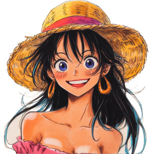 Happy Asian Girl Anime Vinyl Car Decal Sticker – Waterproof & UV-Resistant 4.0"