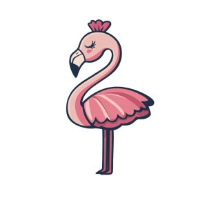 Happy Flamingo Tutu Logo Vinyl Car Decal Sticker – Waterproof & UV-Resistant 4.0" Happy Flamingo Tutu Logo Vinyl Car Decal Sticker – Waterproof & UV-Resistant 4.0"