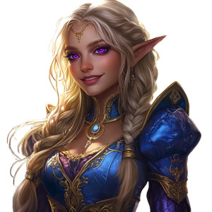 Happy High Elf Blue Dress Vinyl Car Decal Sticker – Waterproof & UV-Resistant 4.0"