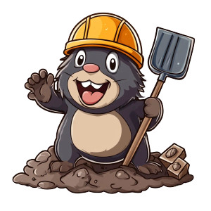 Happy Mole Mining Vinyl Car Decal Sticker – Waterproof & UV-Resistant 4.0" Happy Mole Mining Vinyl Car Decal Sticker – Waterproof & UV-Resistant 4.0"