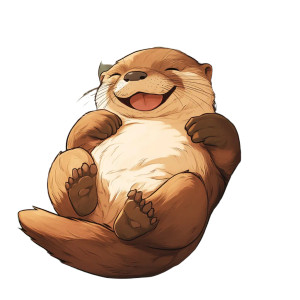 Happy Otter Sofa Anime Vinyl Car Decal Sticker – Waterproof & UV-Resistant 4.0" Happy Otter Sofa Anime Vinyl Car Decal Sticker – Waterproof & UV-Resistant 4.0"