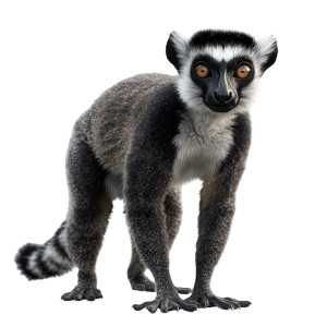 Hd Realistic Lemur Full Body Vinyl Car Decal Sticker – Waterproof & UV-Resistant 4.0"