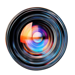 Hyper Realistic Camera Lens Vinyl Car Decal Sticker – Waterproof & UV-Resistant 4.0"