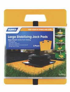 Camco Trailer Stabilizer Pads | Prevent Sinking | Polypropylene | Set of 2 Camco Trailer Stabilizer Pads | Prevent Sinking | Polypropylene | Set of 2
