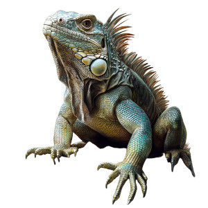 Iguana Full Body Vinyl Car Decal Sticker – Waterproof & UV-Resistant 4.0"