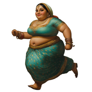 Indian Sikh Raver Female Vinyl Car Decal Sticker – Waterproof & UV-Resistant 4.0"