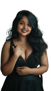 Indian Woman Black Dress Vinyl Car Decal Sticker – Waterproof & UV-Resistant 4.0"