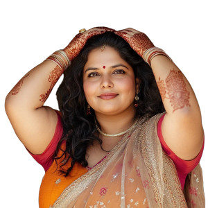 Indian Woman Traditional Dress Vinyl Car Decal Sticker – Waterproof & UV-Resistant 4.0"