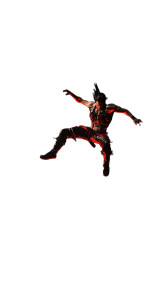 Intense Flame Knife Leap Vinyl Car Decal Sticker – Waterproof & UV-Resistant 4.85"