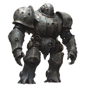 Iron Golem Mechanical Dnd Vinyl Car Decal Sticker – Waterproof & UV-Resistant 4.0"