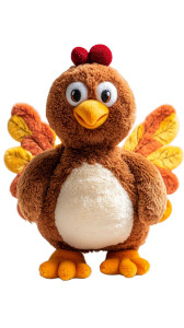 Jellycat Thanksgiving Turkey Vinyl Car Decal Sticker – Waterproof & UV-Resistant 4.0"