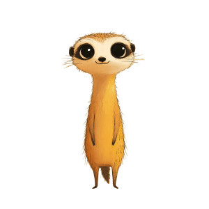 Jon Klassen Meerkat Illustration Vinyl Car Decal Sticker – Waterproof & UV-Resistant 4.0" Jon Klassen Meerkat Illustration Vinyl Car Decal Sticker – Waterproof & UV-Resistant 4.0"