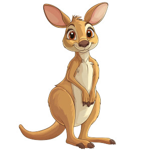 Kangaroo Playful Cartoon Vinyl Car Decal Sticker – Waterproof & UV-Resistant 4.0" Kangaroo Playful Cartoon Vinyl Car Decal Sticker – Waterproof & UV-Resistant 4.0"
