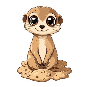 Kawaii Anime Meerkat Sticker Vinyl Car Decal Sticker – Waterproof & UV-Resistant 4.0" Kawaii Anime Meerkat Sticker Vinyl Car Decal Sticker – Waterproof & UV-Resistant 4.0"