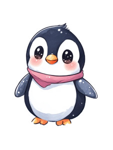 Kawaii Chibi Penguin Vinyl Car Decal Sticker – Waterproof & UV-Resistant 4.0" Kawaii Chibi Penguin Vinyl Car Decal Sticker – Waterproof & UV-Resistant 4.0"