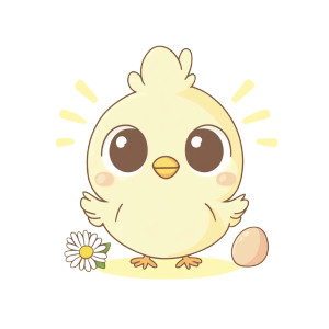 Kawaii Chick Logo Vinyl Car Decal Sticker – Waterproof & UV-Resistant 4.0" Kawaii Chick Logo Vinyl Car Decal Sticker – Waterproof & UV-Resistant 4.0"