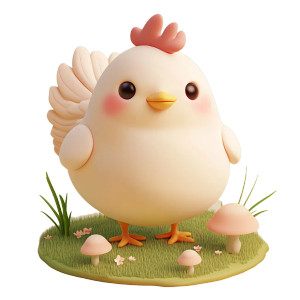 Kawaii Chubby Hen Vinyl Car Decal Sticker – Waterproof & UV-Resistant 4.0" Kawaii Chubby Hen Vinyl Car Decal Sticker – Waterproof & UV-Resistant 4.0"