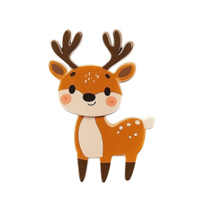 Kawaii Male Reindeer Youth Vinyl Car Decal Sticker – Waterproof & UV-Resistant 4.0"