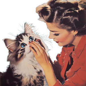 Kitty Contacts Ad Vinyl Car Decal Sticker – Waterproof & UV-Resistant 4.0"