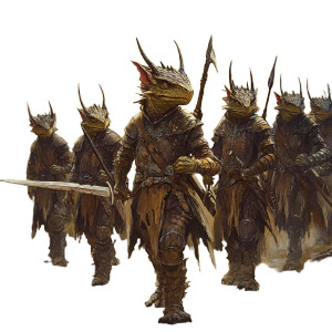 Kobold Army Swords Spears Vinyl Car Decal Sticker – Waterproof & UV-Resistant 4.0"