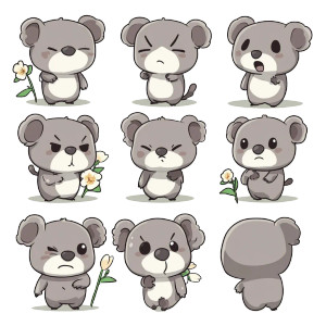 Korean Koala Character Sheet Vinyl Car Decal Sticker – Waterproof & UV-Resistant 4.0" Korean Koala Character Sheet Vinyl Car Decal Sticker – Waterproof & UV-Resistant 4.0"