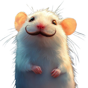 Lab Rat Mustache Vinyl Car Decal Sticker – Waterproof & UV-Resistant 4.0"